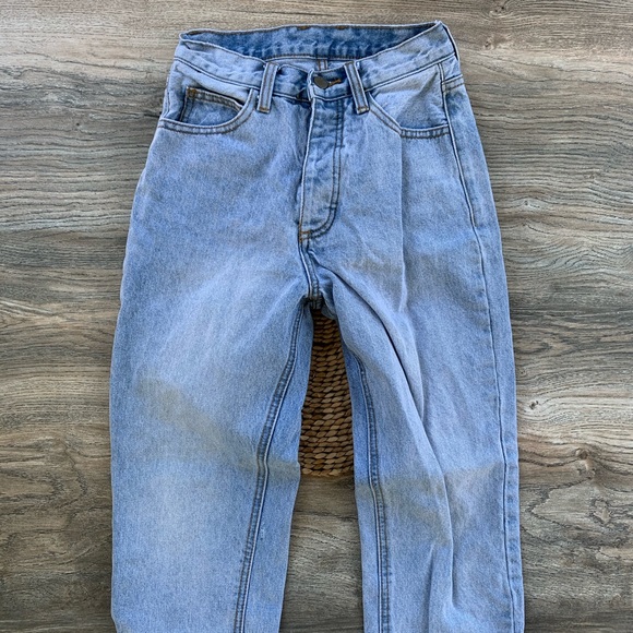 Brandy Light Denim High Rise Mom Jeans Pants - Picture 3 of 13